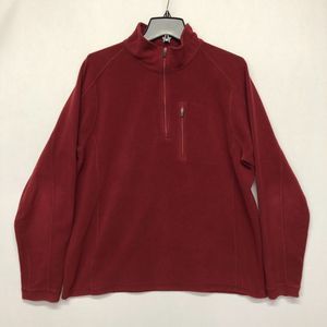 LL Bean Men 1/4 Zip Pullover Fleece Sweatshirt Sweater Top Size Large M114 -14